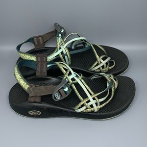 Chaco‎ Stripe Criss Cross Sandals Women’s Sz 10